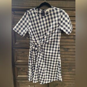 Skylar Belle Gingham Blue And White Dress Sz Small.